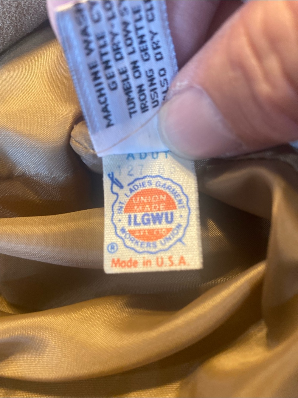 Vintage Russell Taylor Tan Suede-Look Women's Jacket - Picture 7 of 11
